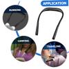NUOBESTY Rechargeable Neck Light Flexible LED Reading Lamp for Book Lovers Hands Design for Bed Camping and Night Running Lighting USB Rechargeable view 2