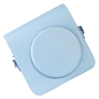 CONGARTENO Protective Camera Bag Strap for Square Pu Leather Case for Daily Use and Travel Compatible Square Blue