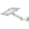 Laptop Wall Mount, Adjustable Vented Cooling Laptop Platform with 90 Elevation Angle and 30 Top Viewing Angle, Full Hole Heat Dissipation, Flexible Multi-Angle Rotation for Home and Office view 1