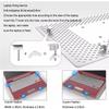Laptop Wall Mount, Adjustable Vented Cooling Laptop Platform with 90 Elevation Angle and 30 Top Viewing Angle, Full Hole Heat Dissipation, Flexible Multi-Angle Rotation for Home and Office view 4