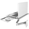 Adjustable Laptop Holder, Laptop Wall Mount with Mouse Tray, Full Hole Heat Dissipation and Flexible Multi-Angle Rotation, Full Motion Articulating Design, Weight Capacity 8KG for Home Office view 1