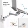 Adjustable Laptop Holder, Laptop Wall Mount with Mouse Tray, Full Hole Heat Dissipation and Flexible Multi-Angle Rotation, Full Motion Articulating Design, Weight Capacity 8KG for Home Office view 2