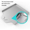 Adjustable Laptop Holder, Laptop Wall Mount with Mouse Tray, Full Hole Heat Dissipation and Flexible Multi-Angle Rotation, Full Motion Articulating Design, Weight Capacity 8KG for Home Office view 4