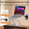 360 Rotation Laptop Arm Mount, Adjustable Height Laptop Stand with Magnetic Mobile Phone Holder, 10KG Load-Bearing, Adjustable Height and Angle at Will Suitable for 11-17 Inch Laptops/Tablets view 2
