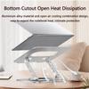 360 Rotation Laptop Arm Mount, Adjustable Height Laptop Stand with Magnetic Mobile Phone Holder, 10KG Load-Bearing, Adjustable Height and Angle at Will Suitable for 11-17 Inch Laptops/Tablets view 3