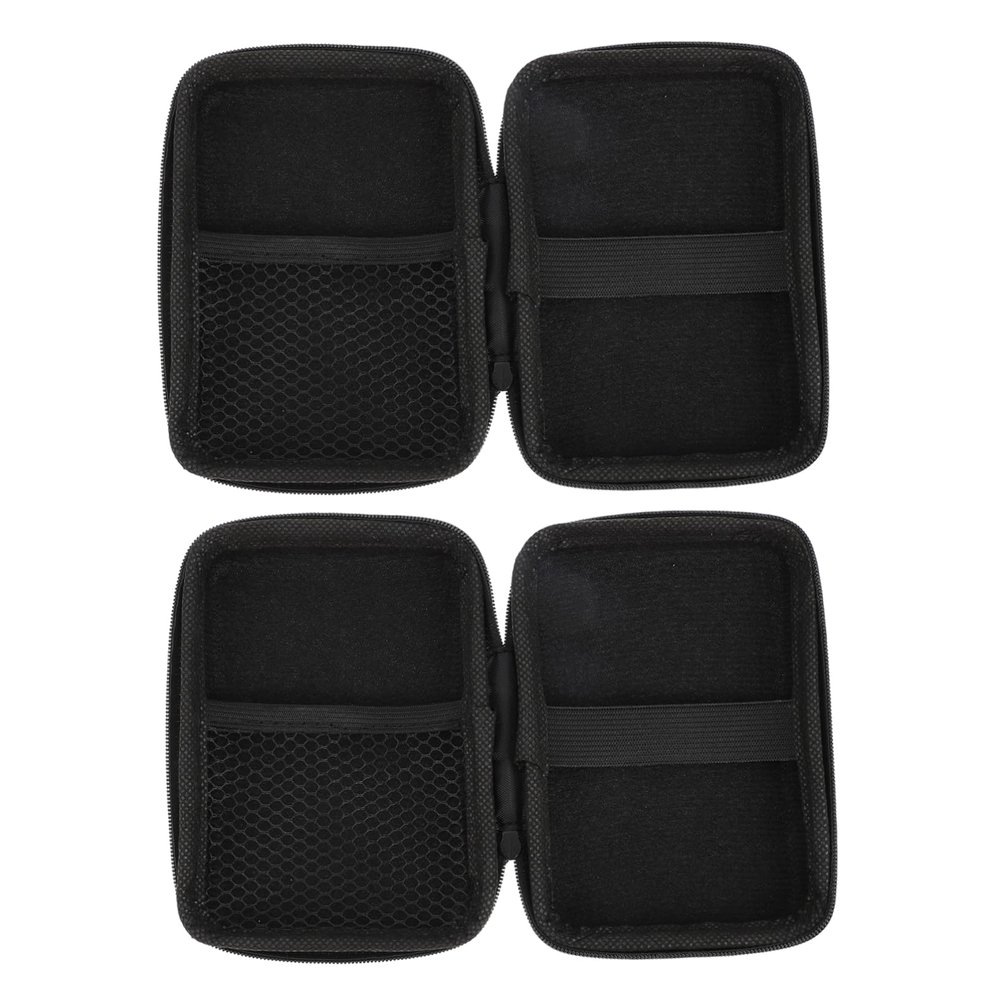 CONGARTENO 2pcs Waterproof Electronics Organizer Bag for Travel Compact Cable Storage Case Black Tie Wire Organizer for Earphones and Chargers
