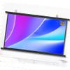 YAQXYH Pull Down Projector Screen 30/40/50/60/72inch Wall & Ceiling Projection Screen, Outdoor Indoor Movie Screen for Home School Cinema Theater, 4:3 16:9 Format(72in (16:9)) view 1