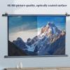 YAQXYH Pull Down Projector Screen 30/40/50/60/72inch Wall & Ceiling Projection Screen, Outdoor Indoor Movie Screen for Home School Cinema Theater, 4:3 16:9 Format(72in (16:9)) view 2