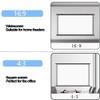 YAQXYH Pull Down Projector Screen 30/40/50/60/72inch Wall & Ceiling Projection Screen, Outdoor Indoor Movie Screen for Home School Cinema Theater, 4:3 16:9 Format(72in (16:9)) view 3