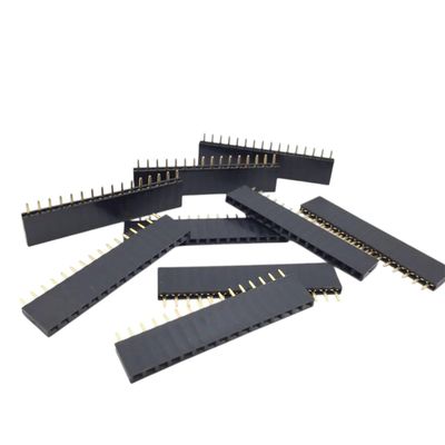 10Pcs 1X16 16Pin Single Row Straight Female Pin Header Connector 2.54Mm Pin Header Strip 1 * 16P