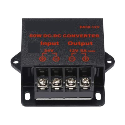 CAARLA Regulator Reducer Power Converter DC 12V 24V to 5V 3A 5A 10A Converter DC Voltage Reducer Regulator Step Down Buck Converter Power Supply 24V to 12V Converter(24V to 12V 5A)