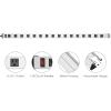 JUNNUJ Long Metal 16 Outlet Power Strip, Wide Spaced Garage Industrial Heavy Duty Power Strip with 4 FT Cord 15A, 125V, 1875W-Silver view 2