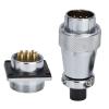 500V WS24 Aviation Plug Socket Connector | Sealed Connector for Aviation Plug Socket | Zinc Alloy / 10 Cores / 500 Connection Operations | - 40 ~ 85 Temperature Range view 4