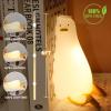 Silicone Night Light for Kids - Squishy Duck Lamp, 3-Level Dimmable & Rechargeable Baby Night Light for Breastfeeding & Nursery | Touch Control, Lying Flat Design, Toddler Safe (Ducky Lay Light) view 2