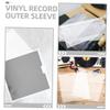 AUTSUPPL 10pcs Vinyl Record Sleeves Protect Covers Outer Sleeves for Vinyl Records Adhesive Storage view 2