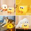 Soft Silicone Cheese Touch Control Night Light for Kid Portable LED Night Lamp, Brightness Adjustable, Auto-off Timer, Rechargeable, Non-flickering Eye-caring, Fabulous Ideal Gift view 4