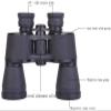 Monoculars Telescope High Power Telescope,Full Metal 15X60 High-Powered Binoculars Large-Caliber High-Definition Binoculars view 2