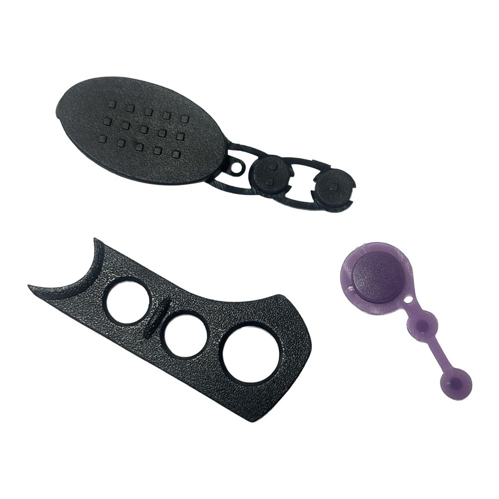 10 Set Replacement PTT Bezel and Rubber Button for XTS3000 XTS5000 Two Way Radio Accessories Walkie Talkie Repair Parts