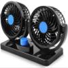 12V Black Car Interior Electric Fan 360 Rotatable Cooling Fan with Adjustable Speed for Cars, SUVs, Trucks and Vans view 1