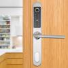 Smart Sliding Door Lock, Keyless Door Handle Lock With Fingerprint Password IC Card Keyboard Digital Key Powered Remote Lock view 4