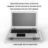 Adjustable Extended Arm Laptop Wall Mount, Portable Ventilated Desktop Laptop Holder, with Aluminum Alloy Tray, Lockable Lift Position, Load 3-6kg, for Office, Workstation view 2