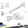 Adjustable Extended Arm Laptop Wall Mount, Portable Ventilated Desktop Laptop Holder, with Aluminum Alloy Tray, Lockable Lift Position, Load 3-6kg, for Office, Workstation view 4