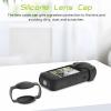 1 Set Camera Sleeve Shock Silicone Protector with Lens Lid Caps for Sports Camera Black view 3