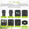 1 Set Camera Sleeve Shock Silicone Protector with Lens Lid Caps for Sports Camera Black view 4