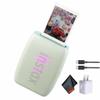 Fujifilm INSTAX MINI Link 3 Smartphone Printer (Sage Green) Bundle with Microfiber Cleaning Cloth + USB Type C + USB Charging Adapter view 1
