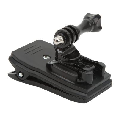 aqxreight Action Camera Backpack Clamp/Holder with 360 Degrees Rotatable Design and Storage Case Buckle for and OSMO