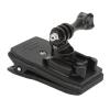 aqxreight Action Camera Backpack Clamp/Holder with 360 Degrees Rotatable Design and Storage Case Buckle for and OSMO view 1