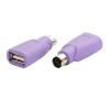 20PCS PS2 to USB A Adapter Male to Female Keyboard Adapter PS-2 Jack to USB A Plug view 2