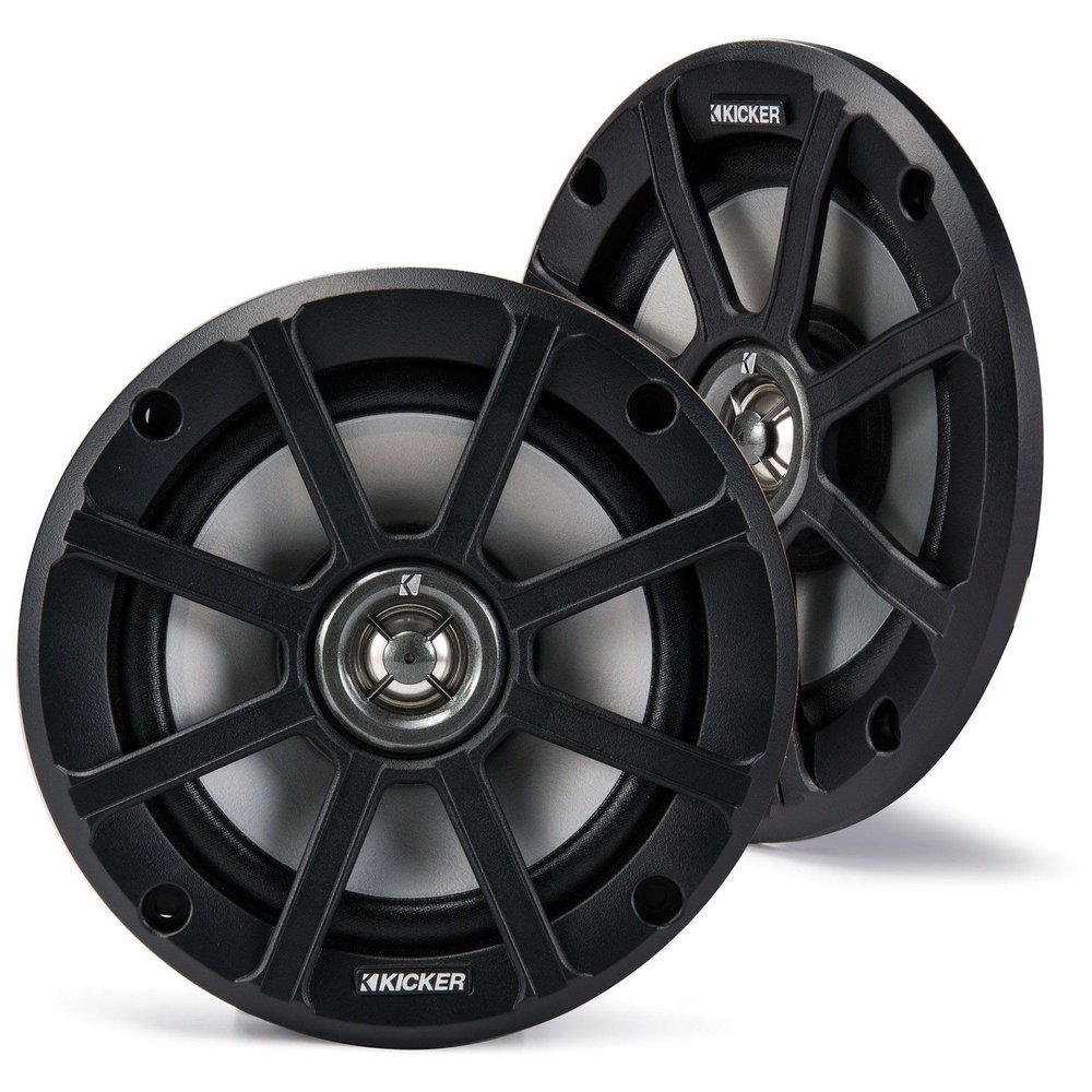 Kicker 51PSC652 PSC65 6.5-Inch PowerSports Weather-Proof Coaxial Speakers, 2-Ohm (Renewed)