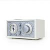 Tivoli Audio Model Three Bluetooth Clock Radio with USB-A & USB-C Charging Ports (White/Silver) view 4