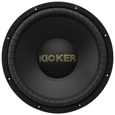 Kicker 50GOLD154 - Kicker 50th Anniversary 15" Comp Gold Subwoofer, Dual Voice Coil, 4-Ohm, 800-Watt RMS (Renewed)