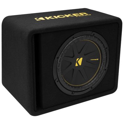 Kicker 50VCWC124 CompC 12-inch Subwoofer in Vented Enclosure, 4-Ohm (Renewed)