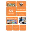 5K 75MP Digital Camera with 18X Zoom & 180 Flip Screen, WiFi Auto Focus Camera for Travel Vlogging, Content Creation and Photography (32GB) view 3