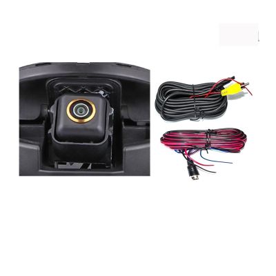 Fisheye 170 AHD 1080P Flip Emblem Reverse Backup Camera Compatible for VW Passat CC Golf 6/7/8 Magotan B6/B7/B8 Polo Beetle EOS T-roc(B8 Camera)