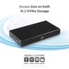 NexStar SX, USB 3.2 Gen2x2 (20Gbps), Dual M.2 NVMe Enclosure, USB C (NST-262C3) view 2