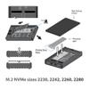 NexStar SX, USB 3.2 Gen2x2 (20Gbps), Dual M.2 NVMe Enclosure, USB C (NST-262C3) view 4