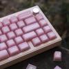 142 Keys Doubleshot Pink Jade Keycaps SA Profile Keycap Set Fit for 61/64/87/104/108 Cherry Mx Switches Mechanical Keyboard view 1