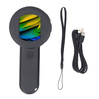 Handheld Microscope with 2.0 Inch Screen LED Light 50X Digital Magnifying Glass 16MP Camera for Repair Reading (32GB)