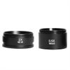 Lab Microscope Accessories WD165 WD30 0.5X 0.7X 2.0X 1X Trinocular Microscope Barlow Objective Lens Zoom Stereo Microscopio Camera Auxiliary Objective Lens(0.5X 2.0X) view 1