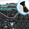 100PCS Nylon Universal Cable Tie Buckle  Heavy Duty Self-Locking Zip Ties Holder with Pin & Button Design, Plastic Cable Ties Tool Fasteners Car Body, UV Resistant Zipties for Car Daily Auto Fixing view 4