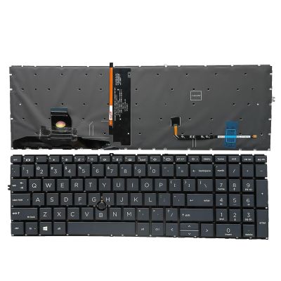 Eobruweo Laptop Replacement Keyboard US for HP Elitebook 850 G7 850 G8 855 G7 855 G8 L89916-001 Without Frame,TrackPoint,Backlit