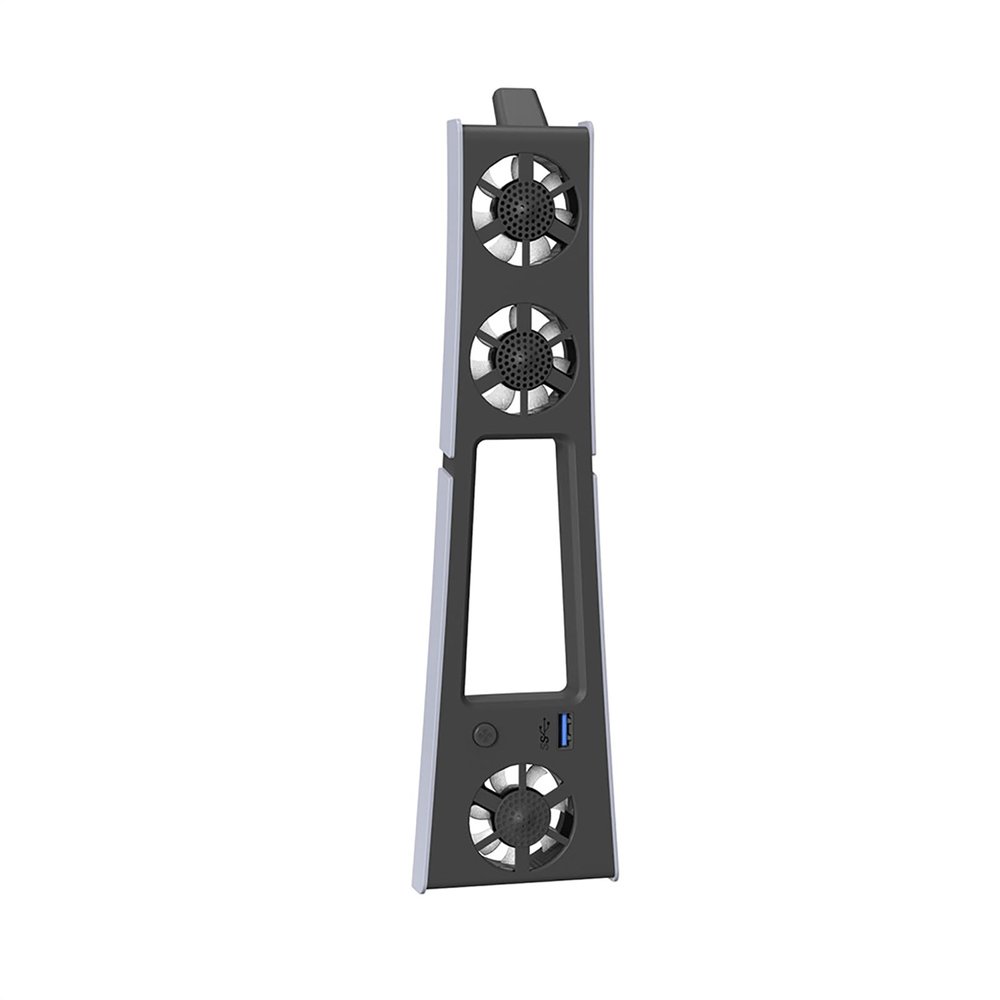 Cooling Fan with LED Light for PS5 Slim Console, 5500RPM Cooling Fan Console Accessory bb