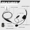 Karier RJ9 Telephone Headset for Cisco Office Phones,Noise Cancelling & Mute Switch Microphone,Compatible with Cisco IP Phones 6851 6945 7841 7861 7941 7945 7961 7962 7965 8841 8861 8945 view 2