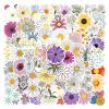 110PCS Daisy Stickers Beautiful Plants Sticker for Water Bottles Laptop Luggage Journaling, Kechup Cute Daisy Decals Waterproof Vinyl Stickers for Kids Teens Adults view 1