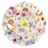 110PCS Daisy Stickers Beautiful Plants Sticker for Water Bottles Laptop Luggage Journaling, Kechup Cute Daisy Decals Waterproof Vinyl Stickers for Kids Teens Adults view 2