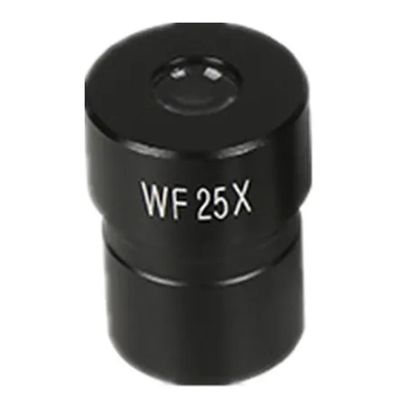 Lab Microscope Accessories 3X 10X 16X 20X 25X Wide Field Microscope Eyepiece with 23.2mm Mounting Size(25X)